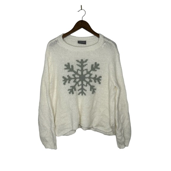 Wooden Ships Sweaters - Wooden Ships Size S/M Cream and Great Snowflake Sweater